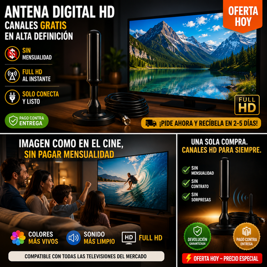 Antena Digital HD de Largo Alcance - Pro Ultra