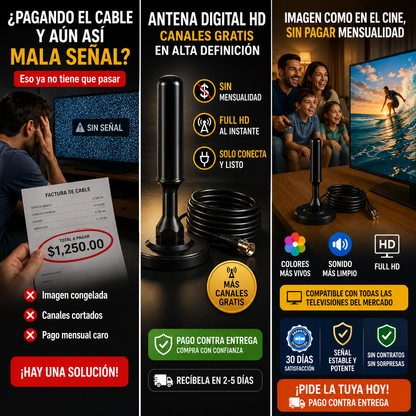 Antena Digital HD de Largo Alcance - Pro Ultra