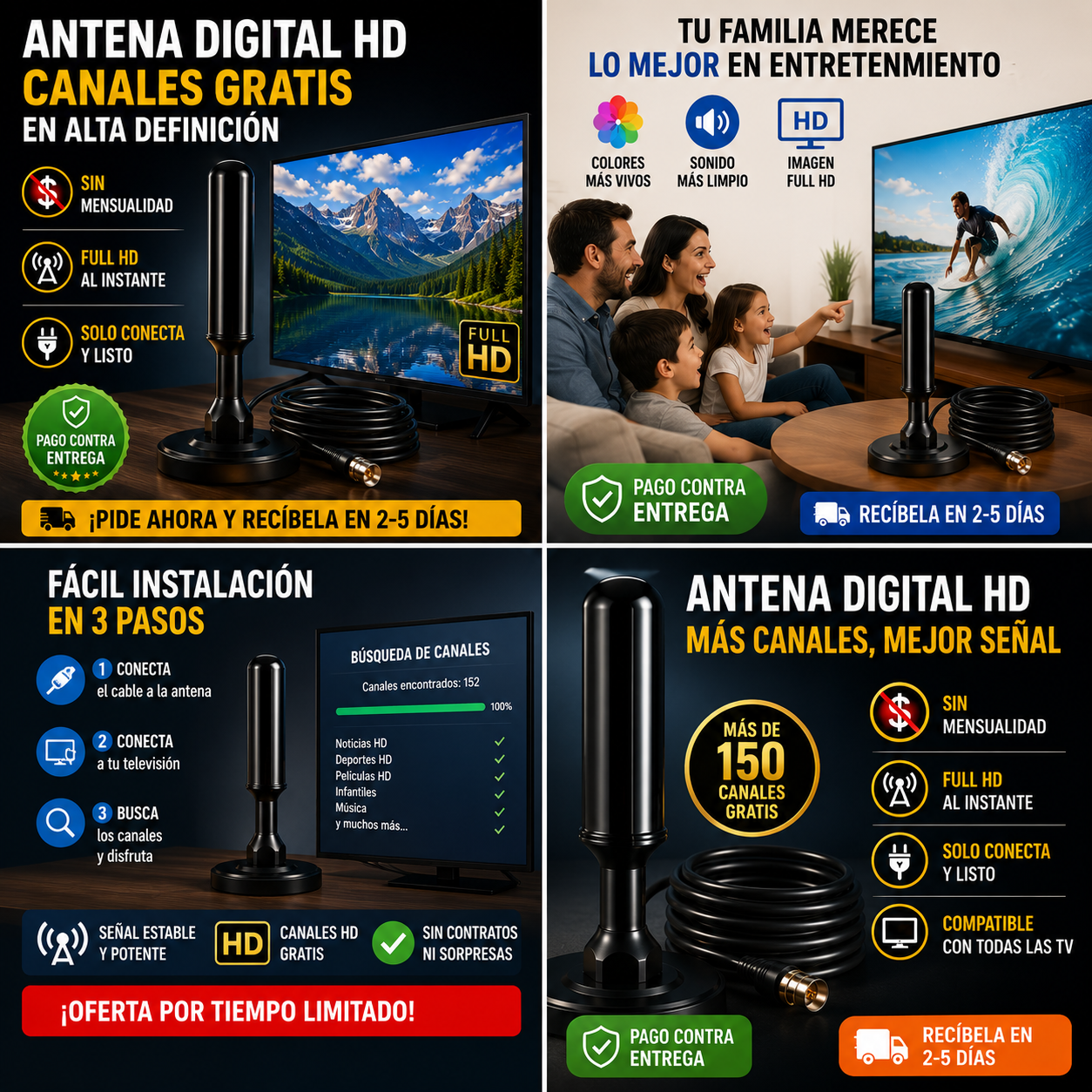 Antena Digital HD de Largo Alcance - Pro Ultra